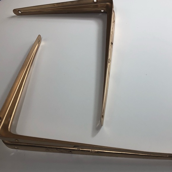 Gold Shelf Hooks- For Wooden Shelf. - Picture 3 of 5